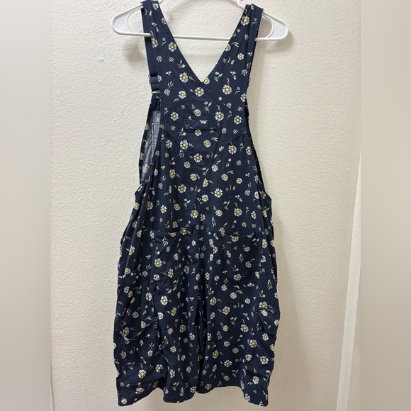 Duluth Trading Co Heirloom gardening bib overalls shortalls size small daisy - Picture 3 of 8